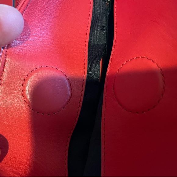 NWT COACH TOTE with Dust Bag    JULIANNE TOTE   AURA ORANGE   Gold tone metal - Picture 11 of 16